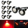 10 PCS 23mm 1.5W DC9-80V Motorcycle Eagle Eye Light Single Lens(Red Light)