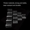 10 PCS Thickened Transparent Wallet Holder Plastic Phone Mask Display Stand Counter Display Stand,Specification: No. 3 3 Layer