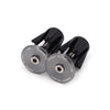 2 PCS Bicycle Bike Aluminum Handlebar End Plugs(Grey)