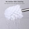 Diamond Shape Base Stainless Steel Long Handle Toilet Brush Toilet Cleaning Brush(Blue)