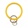 SiB005 Large Round Silicone Bracelet Keychain Outdoor Sports Silicone Bracelet(Yellow)