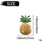 Car Air Conditioning Vent Pineapple Decorative Aromatherapy Clip(Rhinestones)