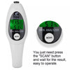 Mini Portable LCD Digital Moisture Skin Care Tester Moisture Oil Content Analyzer(White)