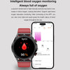 ET310 1.39 inch IPS Screen IP67 Waterproof Silicone Band Smart Watch, Support Body Temperature Monitoring / ECG (Red)