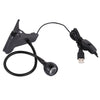 3W 360 Degree Rotation USB Metal Flexible Neck LED Light with Switch & Clip (White Light Black)