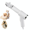 Pet Electric Comb Dryer Brush for Cats & Dogs - White (US Plug)