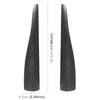 1 Pair Car Carbon Fiber Silicone Bumper Strip, Style: Long (Black)