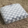 Soft Grey Coral Fleece Pet Blanket, Large 100x80cm - Dog & Cat