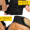 M Outdoor Riding Balance Wheel Skating Military Training Children Half-Finger Gloves(Army Green)