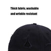 Washed Baseball Cap Casual Retro Shading Distress Torn Cap, Size:One Size(Watermelon Red)