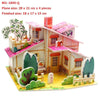 4 PCS 3D Puzzle Toy DIY Intellectual Development Jigsaw Puzzle(1890-Q)