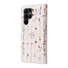 For Samsung Galaxy S23 Ultra 5G Bronzing Painting RFID Leather Phone Case(Flowers World)