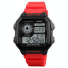 SKMEI 1299 Multifunctional Outdoor Sports Noctilucent Waterproof Digital Display Wrist Watch (Red)