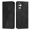 For Samsung Galaxy A56 5G Diamond Splicing Skin Feel Magnetic Leather Phone Case(Black)
