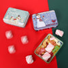 Tinplate Christmas Gift Box Holiday Gift Candy Storage Box(Pattern Random Delivery)