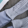 Winter Girls Knit Long Sleeve Sweater Organza Dress Evening Dress, Size:110cm(Grey)