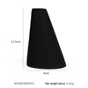 8x8x11.5cm Cone Bracelet Display Stand Black Microfiber Necklace Ring Jewelry Display Live Jewelry Prop Rack