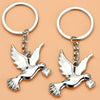 Metal Peace Dove Keychain Decorative Pendant, Model: X-1498