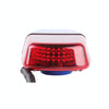 25W 240 LEDs Red Light + Blue Light Waterproof Strobe Light Dome Warning Light, DC 12V Wire Length: 60cm