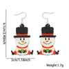 Christmas Element Cartoon Decoration Earrings Shiny Earrings, Spec: Snowman