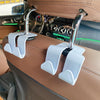 10PCS A-3 Car Hidden Seat Back Hook Multifunctional Rear Phone Holder Hook(Gray)