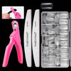 FABIYAN Nail Brush Nail Piece Set Nail Art Polishing Supplies Set, Specification: Transparent Full-sticked Small Set