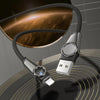 Borofone BU49 Shine 1.2m 2.4A Intelligent Power-off USB to 8 Pin Charging Data Cable(Black)