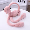 Cartoon Little Duck Ears Moving Winter Warm Earmuffs Press Airbag Earmuffs Cute Ear Warmer for Children, Size: One Size(Gray)