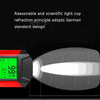 Front Light (With Fog Light) & Horn & Speedometer  Multifunctional Bicycle Mountain Bike Headlight(Code Watch (Black))