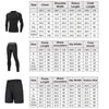 3pcs / Set Men Gym Running Clothes Set Long-Sleeved Quick-Drying Sports Suit, Size: XL(White Line)