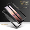 For Samsung Galaxy S21 Ultra 5G C1 2 in 1 Shockproof TPU + PC Protective Case with PET Screen Protector(Black)