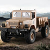 HD001B Four Wheel Drive Off-Road Climbing Load WIFI Control Real Walking Time Transmission Truck for Kids with LED Lights(Khaki)