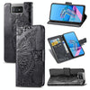 For  Asus Zenfone 7 ZS670KS Butterfly Love Flower Embossed Horizontal Flip Leather Case with Bracket / Card Slot / Wallet / Lanyard(Black)
