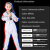 Taekwondo Clothing Child Adult Cotton Men And Women Taekwondo Training Uniforms, Size: 170(Pinoscience Red Pants)
