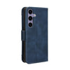 For Samsung Galaxy S24 FE 5G Skin Feel Calf Texture Card Slots Leather Phone Case(Blue)