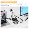 Male RJ45 3 in 1 Gigabit Network Splitter Cable Ethernet Network Coupler