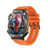 LEMFO KR80 2.0 inch BT5.1 IP67 Sport Smart Watch, Support Bluetooth Call / Sleep / Blood Oxygen / Heart Rate / Blood Pressure Health Monitor(Black+Orange)