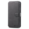 For iPhone XR AZNS Calf Texture Magnetic Horizontal Flip PU Leather Case with Holder & Card Slots & Photo Frame(Black)