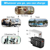 TE-005 QC3.0 18W USB Fast Charger with 1m 3A USB to 8 Pin Cable, EU Plug(White)