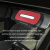 Car Sun Visor Hanging Sunroof Seat Back Tissue Box, Color: Suede Red