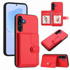For Samsung Galaxy M16 5G / F16 5G Button Card Bag RFID Anti-theft Phone Case(Red)