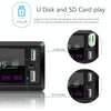 A2818 Car Bluetooth Speakerphone Car MP3 Player Function Touch Double U Disk Colorful Lights Radio, Specification: Standard+16G Memory Card