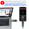 64GB NK-828 8 Pin + USB 2 in 1 Zinc Alloy U Disk with Fingerprint Unlock