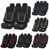 Universal Car Seat Cover Polyester Fabric Automobile Seat Covers Car Seat Cover Vehicle Seat Protector Interior Accessories 4pcs Set Blue