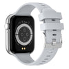 HT15 1.85 inch Silicone Band IP67 Waterproof Smart Watch, Support Bluetooth Calling / Sleep Monitoring(Silver)