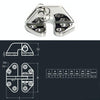 Butterfly Hinge 316 Stainless Steel Ship Accessories, Specification: 70 x 68mm