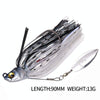 Lures Fake Bait Hubs Rotating Composite Sequins Noise Freshwater Sea Fishing Warped  Mouth Catfish Bait(A)