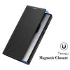 For Samsung Galaxy S25 5G Magnetic Armor Series RFID Card Slots Leather Phone Case(Blue)