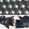 Children Punk Rivet Faux Leather Glove Kids DS Dancing Rock and Roll Jazz Half Finger Glove(Black)