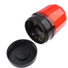 6-LED Flash Strobe Warning Light for Auto Car with Strong Magnetic Base (Red + Black)